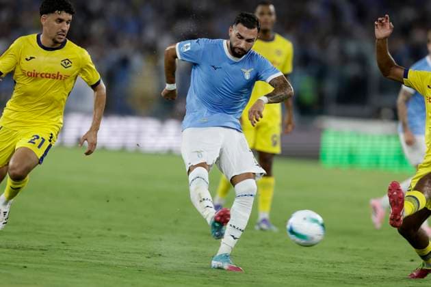 Serie A football match SS Lazio vs Hellas Verona Lazio™s Argentinian forward Valentin Castellanos controls the ball during the Serie A football match SS Lazio vs Hellas Verona at Olimpico Stadium on August 31, 2025, in Rome. _BPH2267 Copyright: xAntonioxBalascox