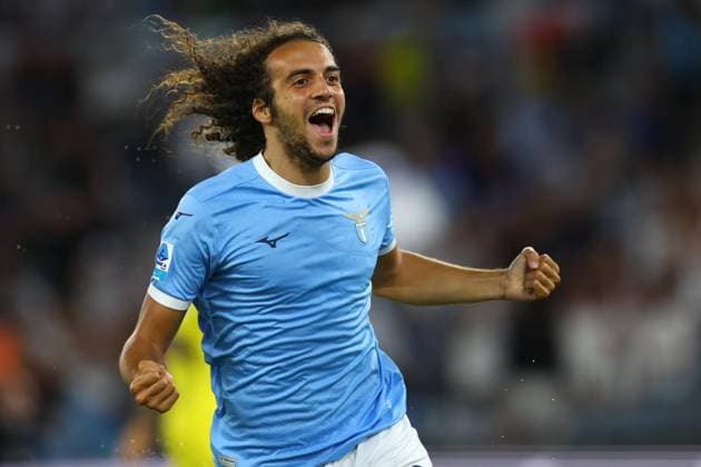 SS Lazio v Hellas Verona FC - Serie A Lazio s Matteo Guendouzi celebrates after scoring their first goal during the Serie A soccer match between SS Lazio and Hellas Verona at Stadio Olimpico in Rome, Italy, on August 31, 2025. Rome Lazio Italy  Copyright: xCiroxDexLucax originalFilename:deluca-sslazioh250831_np0sm.jpg