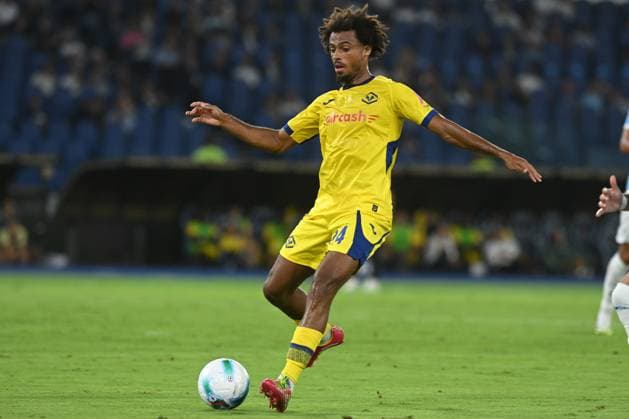 Antoine Bernede of Hellas Verona FC in action during the Serie A Enilive between SS Lazio vs Hellas Verona FC at Olimpic Stadium  Copyright: xAgostinoxGemito IPAxSportx xipa-agency.netx xx IPA_63791072 IPA_Agency_IPA63791072