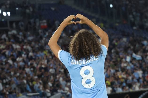 August 31, 2025, Rome, Lazio, Italy: Lazio s Matteo Guendouzi celebrates after scoring their first gol during Serie A soccer match SS Lazio - Hellas Verona at Stadio Olimpico on August 31, 2025 in Rome , Italy. Rome Italy - ZUMAl131 20250831_zsp_l131_026 Copyright: xCiroxDexLucax