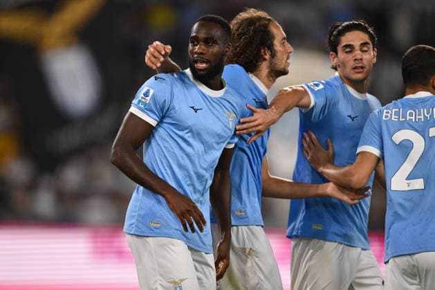 Boulaye Dia of S.S. Lazio celebrates after scoring the goal of 4-0 during the 2nd day of the Serie A Championship between S.S. Lazio and Hellas Verona F.C. at the Olympic Stadium on August 31, 2025 in Rome, Italy.  Copyright: xDomenicoxCippitelli IPAxSportx xipa-agency.netx xx IPA_63792082 IPA_Agency_IPA63792082