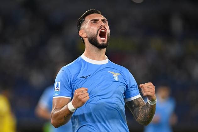 Foto IPP Cavaliere Emiliano. Roma 31 08 2025. Calcio Campionato Serie A 2025-2026. Lazio - Hellas Verona. Nella foto: esulta per il gol Valentin Castellanos. Italy Photo Press - World Copyright italy ITALY  Copyright: xR4924_italyphotopressx