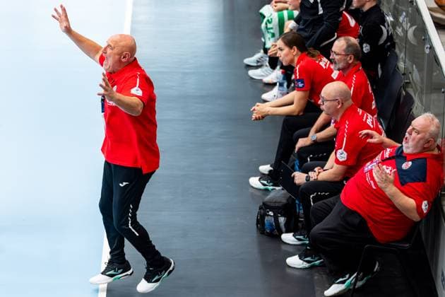 31 08 2025, GER, Handball, Women, Season 2025 2026, Alsco 1 Bl, 1 Matchday, Thueringer HC SV Union Halle Neustadt Wildcats Herbert Mueller Thueringer HC,Coach 99947 Bad Langensalza Salza Halle Sporthalle Mehrz Thüringen Germany