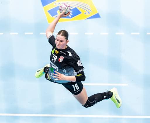 31 08 2025, GER, Handball, Women, Season 2025 2026, Alsco 1 Bl, 1 Matchday, Thueringer HC SV Union Halle Neustadt Wildcats Lucy Strauchmann SV Union Halle Neustadt Wildcats 99947 Bad Langensalza Salza Halle Sporthalle Mehrz Thüringen Germany