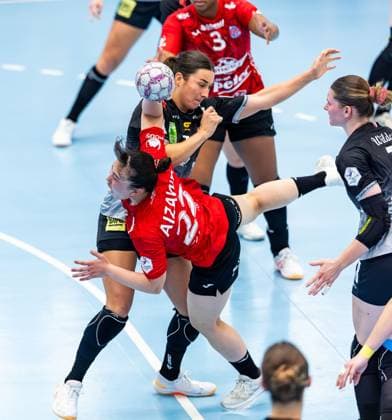 31 08 2025, GER, Handball, Women, Season 2025 2026, Alsco 1 Bl, 1 Matchday, Thueringer HC SV Union Halle Neustadt Wildcats Natsuki Aizawa Thueringer HC,23 99947 Bad Langensalza Salza Halle Sporthalle Mehrz Thüringen Germany