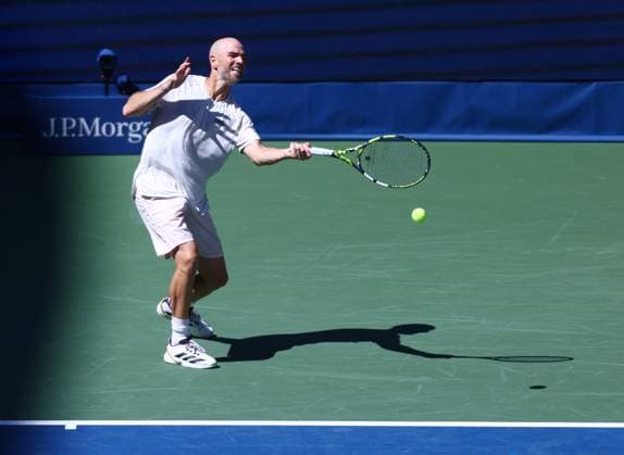 2025 US Open Tennis Championships, Day Eight, Billy Jean-King Tennis Centre, Flushing Meadows, New York, USA, 31 08 2025 Adrian Mannarino (FRA) in action during his fourth round match against Jiri Lehecka (CZE) in the 2025 US Open at Flushing Meadows New York Billy Jean King Tennis Centre, Flushing Meadows New York USA Copyright: xMarkxGreenwoodx