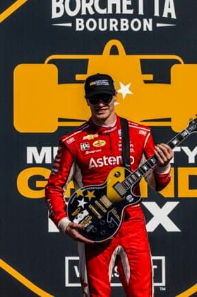 August 31, 2025, Lebanon, Tn, USA: IndyCar, Indy Car, IRL, USA Series driver, JOSEF NEWGARDEN (2) (USA) of Nashville, TN, wins the Borchetta Bourbon Music City Grand Prix at Nashville Superspeedway in LEBANON, TN. Lebanon USA - ZUMAa161 20250831_aaa_a161_026 Copyright: xWalterxG.xArcexSr.x