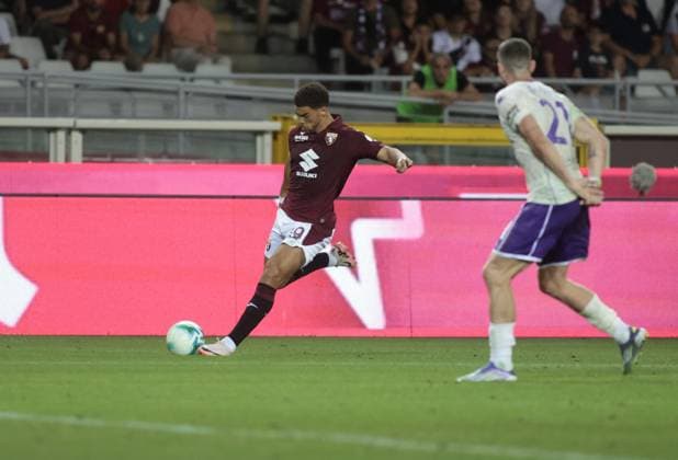 CALCIO - Serie A - Torino FC vs ACF Fiorentina Che Adams of Torino FC during the Italian Serie A, 2025 26 season, football match between Torino FC and ACF Fiorentina on 31 August 2025 at Stadio Olimpico Grande Torino, Turin, Italy. Photo Nderim Kaceli Turin Italy  Copyright: xIPAxSport ABACAx