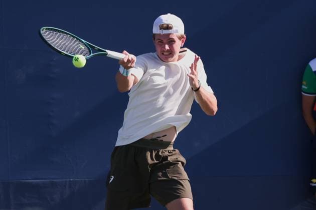 Flynn Thomas SUI , Boys Singles, Boys Singles, US Open Championships 2023, USTA Billie Jean King National Tennis Center, Flushing Meadows, New York, USA Copyright: xJuergenxHasenkopfx