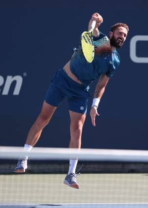 Orlando Luz yellow shirt , Albano Olivetti, Men s Doubles, Men s Doubles, US Open Championships 2023, USTA Billie Jean King National Tennis Center, Flushing Meadows, New York, USA Copyright: xJuergenxHasenkopfx