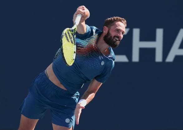 Orlando Luz yellow shirt , Albano Olivetti, Men s Doubles, Men s Doubles, US Open Championships 2023, USTA Billie Jean King National Tennis Center, Flushing Meadows, New York, USA Copyright: xJuergenxHasenkopfx