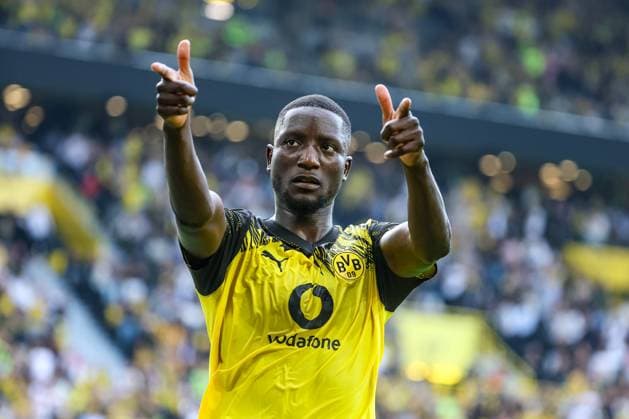 1. Bundesliga - Borussia Dortmund - 1. FC Union Berlin am 31.08.2025 im Signal Iduna Park in Dortmund Jubel, Torjubel, Torschuetze, Torschütze Serhou Guirassy (Dortmund 9) jubelt nach seinem Tor zum 1 zu 0 *** 1 Bundesliga Borussia Dortmund 1 FC Union Berlin on 31 08 2025 at Signal Iduna Park in Dortmund Cheering, goal celebration, goal scorer, goal scorer Serhou Guirassy Dortmund 9 cheers after his goal to make it 1 - 0 MH