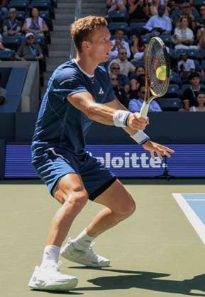 August 31, 2025, Flushing Meadows, New York, USA: Jiri Lehecka hits a forehand return during a match against Adrian Mannarino on Day 8 of the 2025 US Open at USTA Billie Jean King National Tennis Center on Sunday August 31, 2025 in the Flushing neighborhood of the Queens borough of New York City. JAVIER ROJAS PI Flushing Meadows USA - ZUMAp124 20250831_zaa_p124_033 Copyright: xJavierxRojasx