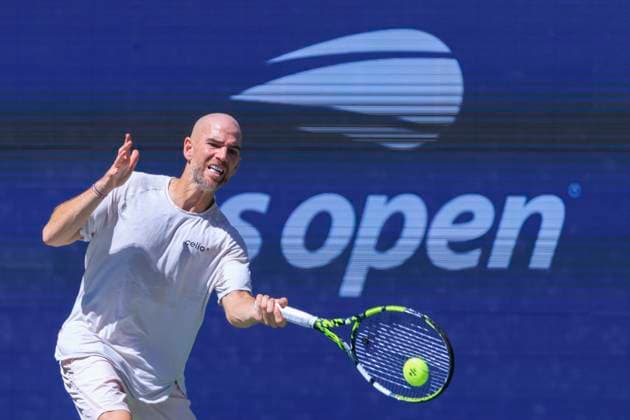 August 31, 2025, Flushing Meadows, New York, USA: Adrian Mannarino hits a forehand return during a match against Jiri Lehecka on Day 8 of the 2025 US Open at USTA Billie Jean King National Tennis Center on Sunday August 31, 2025 in the Flushing neighborhood of the Queens borough of New York City. JAVIER ROJAS PI Flushing Meadows USA - ZUMAp124 20250831_zaa_p124_018 Copyright: xJavierxRojasx