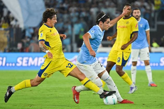 CALCIO - Serie A - SS Lazio vs Hellas Verona FC Domagoj Bradaric of Hellas Verona,Matteo Cancellieri of SS Lazio during the serie A Enilive match between SS Lazio v Hellas Verona at olimpico stadium in Rome Mattia Vian during SS Lazio vs Hellas Verona FC, Italian soccer Serie A match in Rome, Italy, August 31 2025 Rome Italy  Copyright: xIPAxSport ABACAx