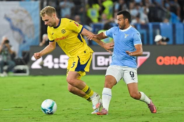 CALCIO - Serie A - SS Lazio vs Hellas Verona FC Victor Nelsson of Hellas Verona,Pedro Rodriguez of SS Lazio during the serie A Enilive match between SS Lazio v Hellas Verona at olimpico stadium in Rome Mattia Vian during SS Lazio vs Hellas Verona FC, Italian soccer Serie A match in Rome, Italy, August 31 2025 Rome Italy  Copyright: xIPAxSport ABACAx