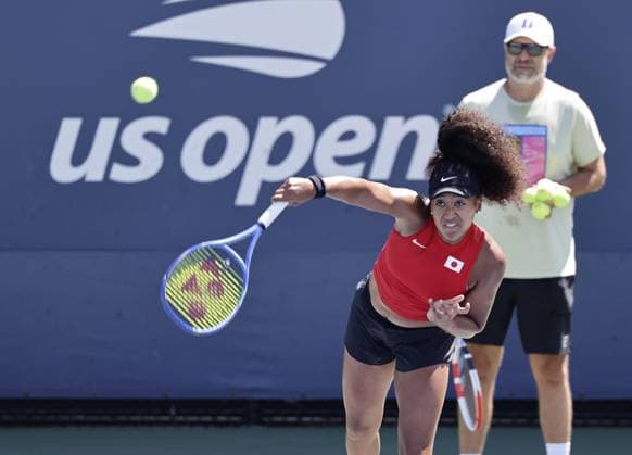 Tennis: U.S. Open Japan s Naomi Osaka practices in New York on Aug. 31, 2025, a day before facing Coco Gauff of the United States in the women s singles fourth round of the U.S. Open tennis championships.  A14AA0004807465P
