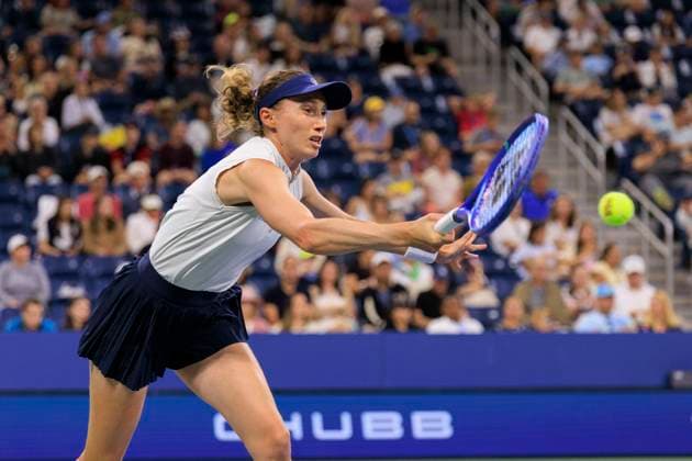 August 31, 2025, Flushing Meadows, New York, USA: Cristina Busca hits a double backhand return during a match against Aryna Sabalenka on Day 8 of the 2025 US Open at USTA Billie Jean King National Tennis Center on Sunday August 31, 2025 in the Flushing neighborhood of the Queens borough of New York City. JAVIER ROJAS PI Flushing Meadows USA - ZUMAp124 20250831_zaa_p124_228 Copyright: xJavierxRojasx