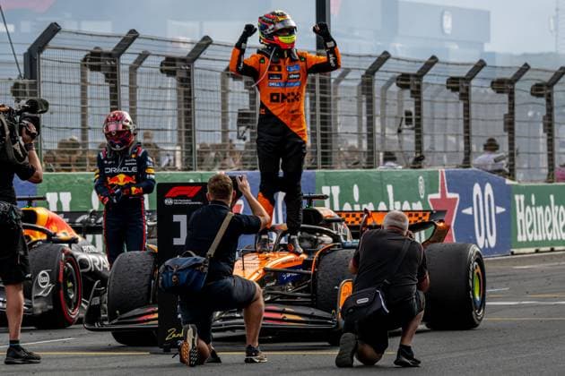 ZANDVOORT, NETHERLANDS: Oscar Piastri, racing for the McLaren F1 team during the 2025 Formula 1 Dutch Grand Prix at the Circuit Zandvoort in Zandvoort, Netherlands