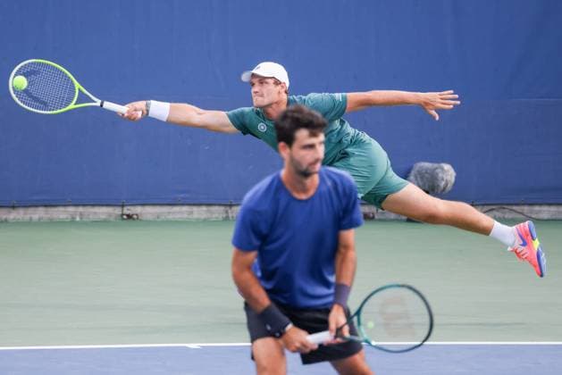 2025-09-01 2025 US Open NEW YORK, UNITED STATES - SEPTEMBER 1: Bart Stevens of the Netherlands during Day 8 of the 2025 US Open at USTA Billie Jean King National Tennis Center on September 1, 2025 in New York, United States. (Photo by Adam Stoltman BSR Agency) New York United States Content not available for redistribution in The Netherlands directly or indirectly through any third parties. Copyright: xBSRxAgencyx