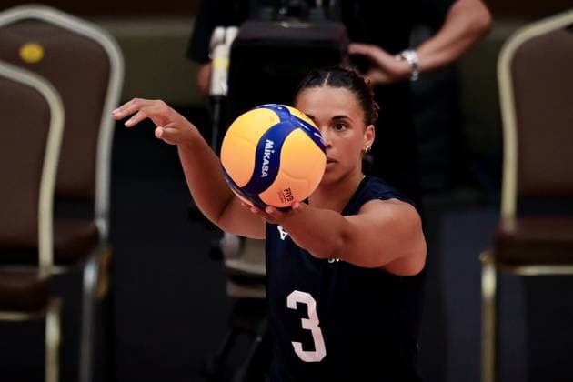 USA v Canada - FIVB Women’s World Volleyball Championship BANGKOK, THAILAND - SEPTEMBER 01: Avery Skinner (3) of USA during their FIVB Women’s World Volleyball Championship match between USA and Canada at Huamark Indoor Stadium in Bangkok, Thailand, on September 01, 2025. Mustafa Hatipoglu Anadolu Bangkok Thailand. Editorial use only. Please get in touch for any other usage.  Copyright: x2025xAnadoluxMustafaxHatipoglux