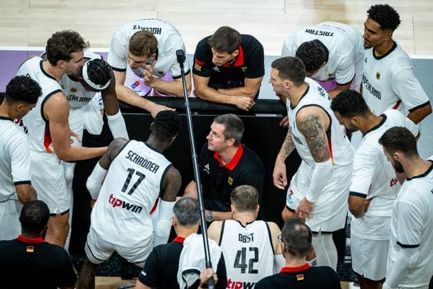 Basketball Tampere 01 09 2025 DBB International match Men Men EuroBasket 2025 Preliminary round Germany GER Great Britain GBR Alan Ibrahimagic Germany, assistant coach