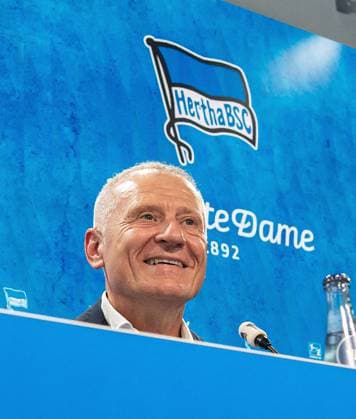 Football, Men, Season 2025 26, 2 Bundesliga, Hertha BSC, Press conference for the presentation of the new managing director, in the picture managing director Dr Peter Görlich Hertha BSC , 01 09 2025, Copyright: xSebastianxRäppold MatthiasxKochx