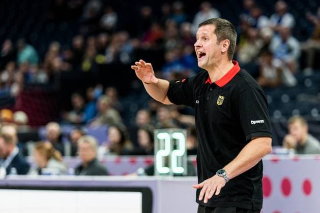 FIBA EuroBasket 2025 Germany Great Britain 01 09 2025 Alan Ibrahimagic Co Coach Germany gestures FIBA EuroBasket 2025 Germany Great Britain, Tampere, Nokia Arena on 01 09 2025 Copyright: xBEAUTIFULxSPORTS Wunderlx