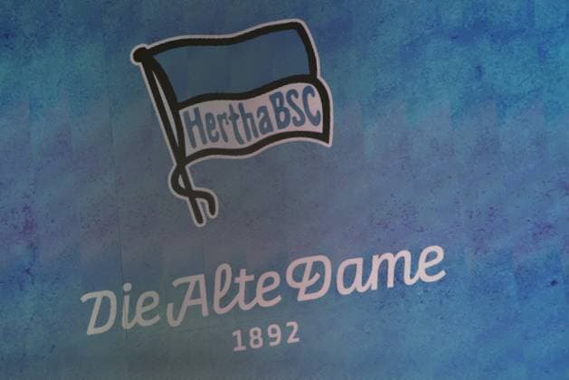 Germany, Berlin, Sportpark, GER, 2 FBL, Hertha BSC, Press conference presentation of managing director Dr. Peter Görlich, Photo Hertha BSC Logo