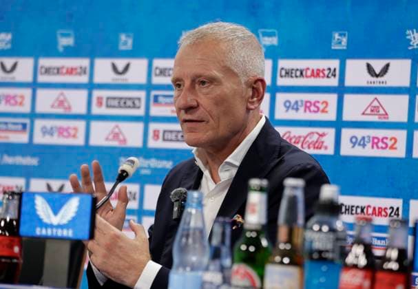 Germany, Berlin, Sportpark, GER, 2 FBL, Hertha BSC, Press conference presentation of Managing Director Dr. Peter Görlich, Photo Hertha BSC Managing Director Dr. Peter Görlich