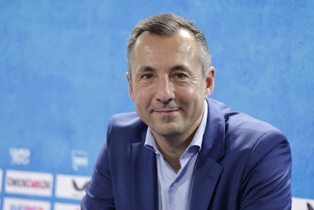 Germany, Berlin, Sportpark, GER, 2 FBL, Hertha BSC, Press Conference Presentation of Managing Director Dr. Peter Görlich, Photo Ralf Huschen Managing Director Hertha BSC
