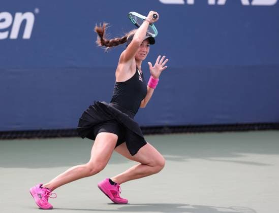 Julia Stusek GER , Girls Singles, Girls Singles, US Open Championships 2023, USTA Billie Jean King National Tennis Center, Flushing Meadows, New York, USA Copyright: xJuergenxHasenkopfx