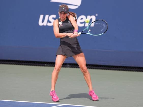 Julia Stusek GER , Girls Singles, Girls Singles, US Open Championships 2023, USTA Billie Jean King National Tennis Center, Flushing Meadows, New York, USA Copyright: xJuergenxHasenkopfx