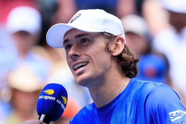 September 1, 2025, Flushing Meadows, New York, USA: Alex de Minaur is interviewed after winning his match against Leandro Riedi on Day 9 of the 2025 US Open at USTA Billie Jean King National Tennis Center on Monday September 1, 2025 in the Flushing neighborhood of the Queens borough of New York City. JAVIER ROJAS PI Flushing Meadows USA - ZUMAp124 20250901_zaa_p124_029 Copyright: xJavierxRojasx