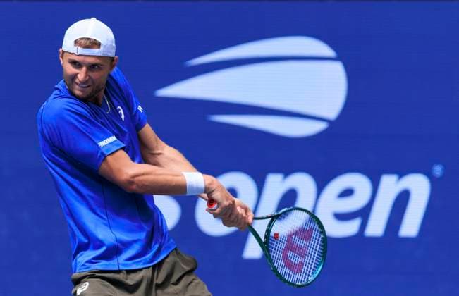 September 1, 2025, Flushing Meadows, New York, USA: Leandro Riedi during a match against Alex de Minaur on Day 9 of the 2025 US Open at USTA Billie Jean King National Tennis Center on Monday September 1, 2025 in the Flushing neighborhood of the Queens borough of New York City. JAVIER ROJAS PI Flushing Meadows USA - ZUMAp124 20250901_zaa_p124_025 Copyright: xJavierxRojasx