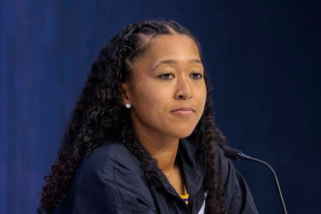 September 1, 2025, Flushing Meadows, New York, USA: Naomi Osaka at a press conference, PK, Pressekonferenz after winning match against Coco Gauff on Day 9 of the 2025 US Open at USTA Billie Jean King National Tennis Center on Monday September 1, 2025 in the Flushing neighborhood of the Queens borough of New York City. JAVIER ROJAS PI Flushing Meadows USA - ZUMAp124 20250901_zaa_p124_091 Copyright: xJavierxRojasx