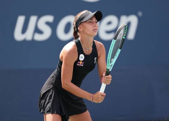 Julia Stusek GER , Girls Singles, Girls Singles, US Open Championships 2023, USTA Billie Jean King National Tennis Center, Flushing Meadows, New York, USA Copyright: xJuergenxHasenkopfx
