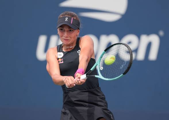 Julia Stusek GER , Girls Singles, Girls Singles, US Open Championships 2023, USTA Billie Jean King National Tennis Center, Flushing Meadows, New York, USA Copyright: xJuergenxHasenkopfx