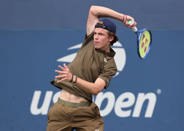 Niels McDonald GER , Boys Singles, Boys Singles US Open Championships 2023, USTA Billie Jean King National Tennis Center, Flushing Meadows, New York, USA Copyright: xJuergenxHasenkopfx