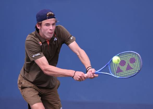 Niels McDonald GER , Boys Singles, Boys Singles US Open Championships 2023, USTA Billie Jean King National Tennis Center, Flushing Meadows, New York, USA Copyright: xJuergenxHasenkopfx