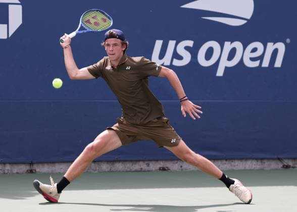 Niels McDonald GER , Boys Singles, Boys Singles US Open Championships 2023, USTA Billie Jean King National Tennis Center, Flushing Meadows, New York, USA Copyright: xJuergenxHasenkopfx