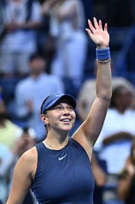 US Open - Fourth Round Amanda Anisimova (USA) during her fourth round match at the 2025 US Open at Billie Jean National Tennis Center in New York City, NY, USA, on September 1, 2025. Photo by Corinne Dubreuil ABACAPRESS.COM New York City United States  Copyright: xDubreuilxCorinne ABACAx