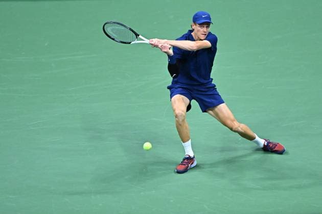 US Open - Fourth Round Jannik Sinner (ITA) during his fourth round match at the 2025 US Open at Billie Jean National Tennis Center in New York City, NY, USA, on September 1, 2025. Photo by Corinne Dubreuil ABACAPRESS.COM New York City United States  Copyright: xDubreuilxCorinne ABACAx