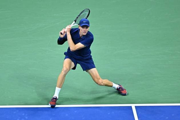 US Open - Fourth Round Jannik Sinner (ITA) during his fourth round match at the 2025 US Open at Billie Jean National Tennis Center in New York City, NY, USA, on September 1, 2025. Photo by Corinne Dubreuil ABACAPRESS.COM New York City United States  Copyright: xDubreuilxCorinne ABACAx