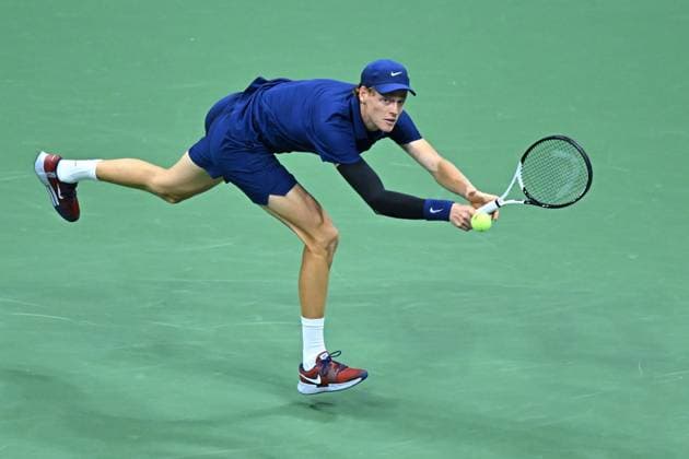 US Open - Fourth Round Jannik Sinner (ITA) during his fourth round match at the 2025 US Open at Billie Jean National Tennis Center in New York City, NY, USA, on September 1, 2025. Photo by Corinne Dubreuil ABACAPRESS.COM New York City United States  Copyright: xDubreuilxCorinne ABACAx