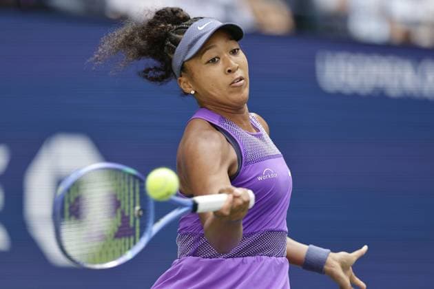 Tennis: U.S. Open Naomi Osaka of Japan plays against Coco Gauff of the United States in the women s singles fourth round at the U.S. Open tennis championships in New York on Sept. 1, 2025.  A14AA0004812421P