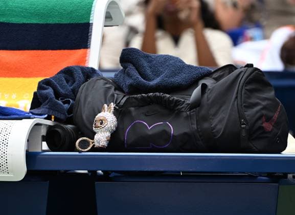 FLUSHING NY- SEPTEMBER 01: Naomi Osaka LaBuBu is seen during the match with Coco Gauff On Arthur Ashe Stadium at the USTA Billie Jean King National Tennis Center on September 1, 2025 in Flushing Queens. Copyright: xmpi04x