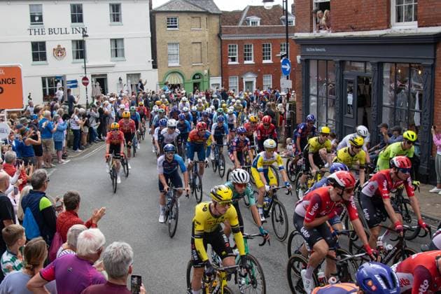 The Tour of Britain Stage One, Woodbridge Woodbridge, UK, 2nd September 2025 The Rollout at Stage One of the Tour of Britain which runs from Woodbridge to Southwold. The Tour of Britain runs from the 2nd to the 7th of September and will span from the South East of England to South Wales., Credit:Will Colebourne Avalon  Copyright: xWillxColebournex xAvalonx 1033531061