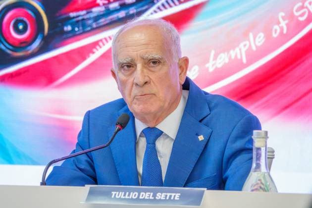 Tullio Del Sette, Commissario Straordinario dell Automobile Club d Italia (ACI) during Pirelli Gran Premio d Italia 2025 - press conference, PK, Pressekonferenz Formula 1 Championship in Monza, Italy, September 02 2025  Copyright: xLucaxRossini IPAxSportx xipa-agency.netx xx IPA_63954054 IPA_Agency_IPA63954054