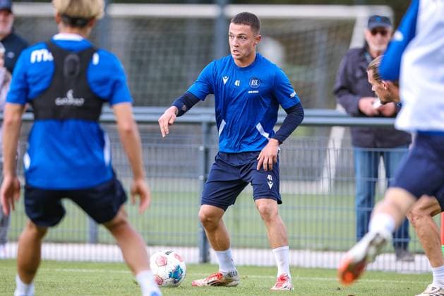02 09 2025, Soccer, Training Karlsruher SC, 2 Soccer Bundesliga, Training ground at BBBank Wildpark Stadium Karlsruhe, Season 2025 2026 xk41 Baden Württemberg Germany